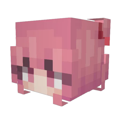 untitled1997 Minecraft avatar head, 3D render
