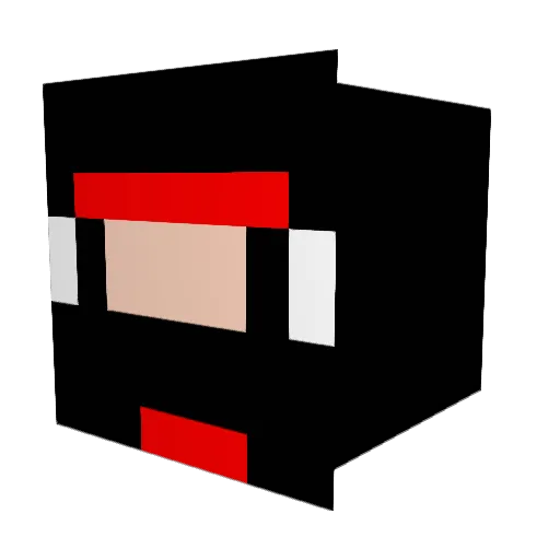 untitled_Saint1 Minecraft avatar head, 3D render