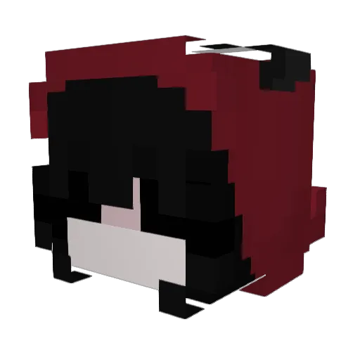 unwillingPrize Minecraft avatar head, 3D render