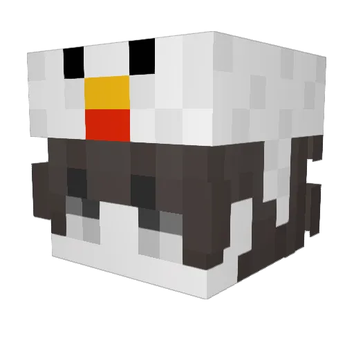 unwoo123 Minecraft avatar head, 3D render