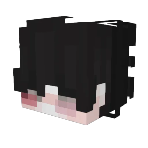 uo_u Minecraft avatar head, 3D render
