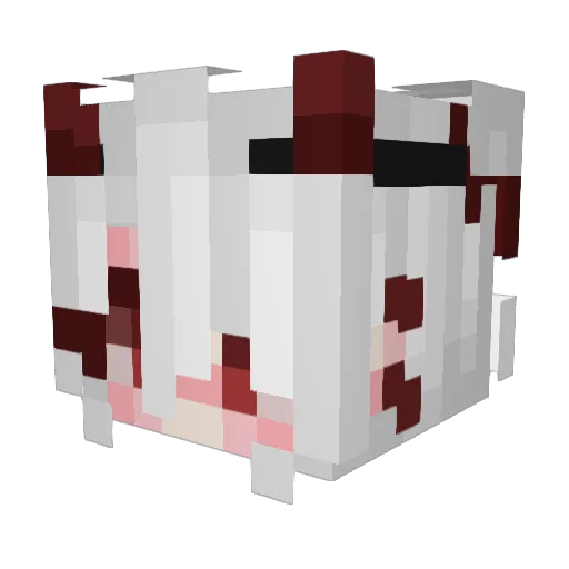 uojoy Minecraft avatar head, 3D render