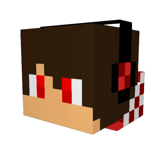 uomeyone Minecraft avatar head, 3D render