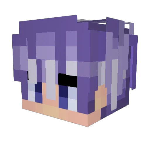 uooooooooooooooo Minecraft avatar head, 3D render