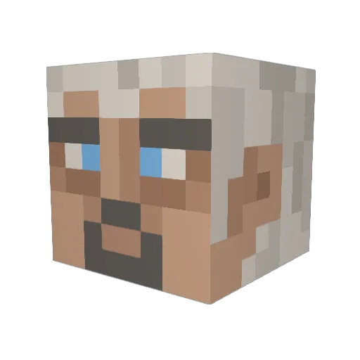 uoop1 Minecraft avatar head, 3D render
