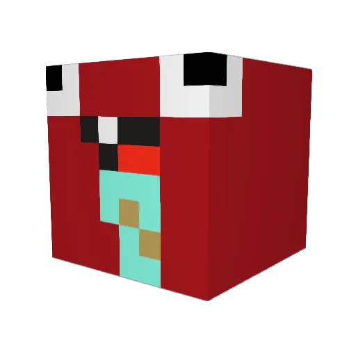 upcomingrock5 Minecraft avatar head, 3D render