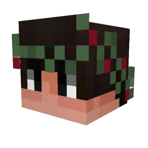 updatin Minecraft avatar head, 3D render