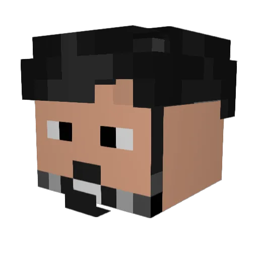 upetilho1 Minecraft avatar head, 3D render