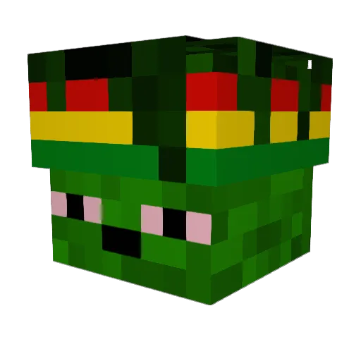 upgr4de__ Minecraft avatar head, 3D render