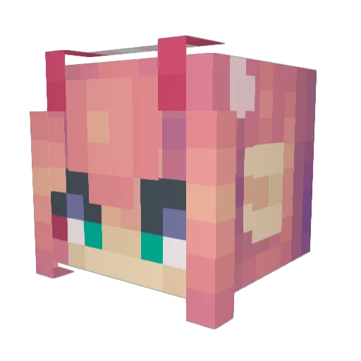 upham808 Minecraft avatar head, 3D render