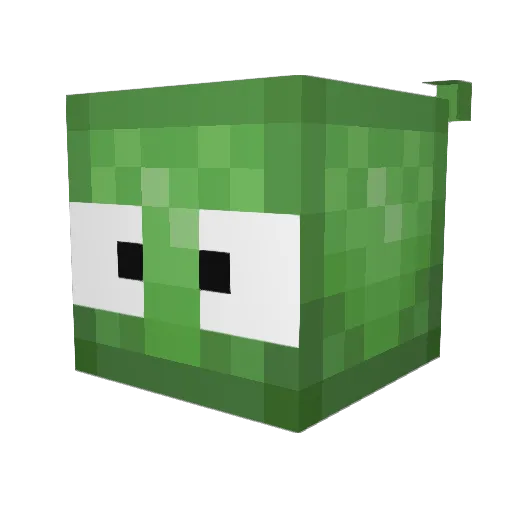 upher Minecraft avatar head, 3D render
