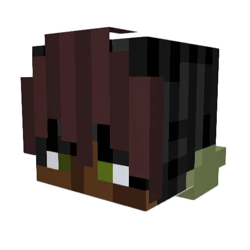 upixez Minecraft avatar head, 3D render