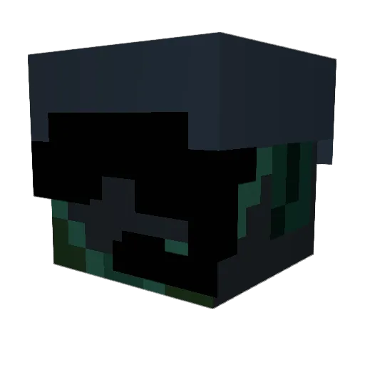 uppedthumbs Minecraft avatar head, 3D render