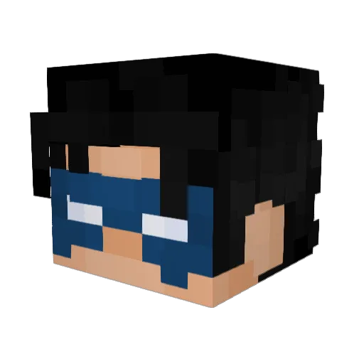 uppies Minecraft avatar head, 3D render