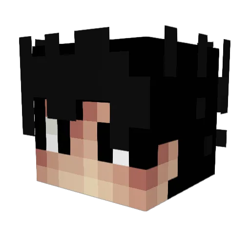 uppishdonkeyy Minecraft avatar head, 3D render