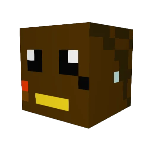 uppupandaway Minecraft avatar head, 3D render