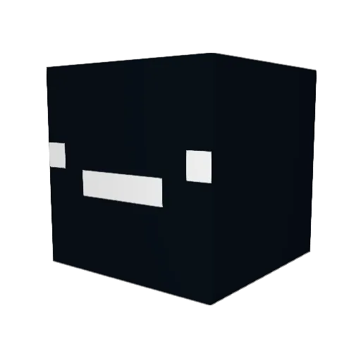 upside_out Minecraft avatar head, 3D render