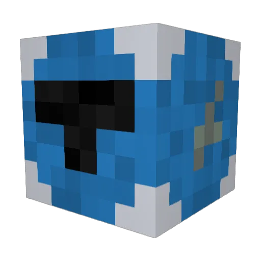 uptkang Minecraft avatar head, 3D render