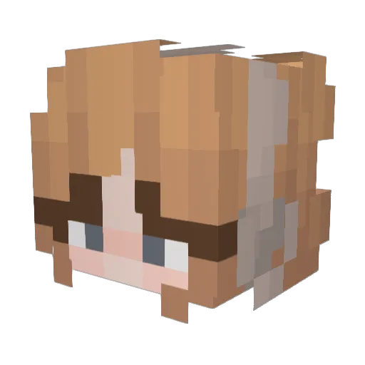 uptownduck Minecraft avatar head, 3D render