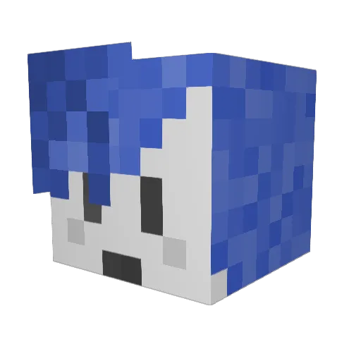upyours2 Minecraft avatar head, 3D render