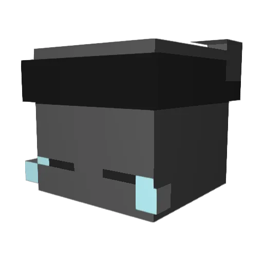 uq5 Minecraft avatar head, 3D render