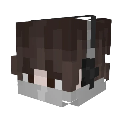 ur2k Minecraft avatar head, 3D render