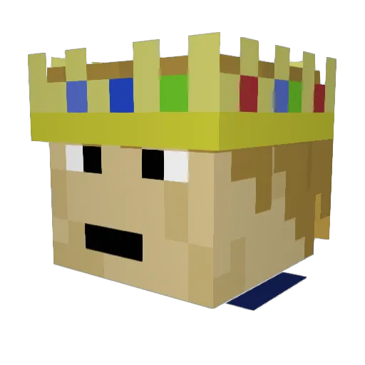urMANAGER Minecraft avatar head, 3D render