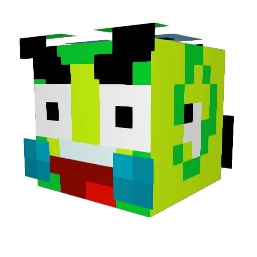ur_mum_hot Minecraft avatar head, 3D render