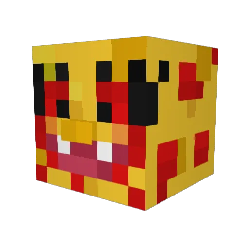 uraBiscuit Minecraft avatar head, 3D render