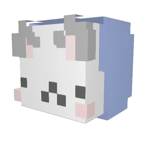 uram24 Minecraft avatar head, 3D render