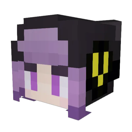 urania39 Minecraft avatar head, 3D render