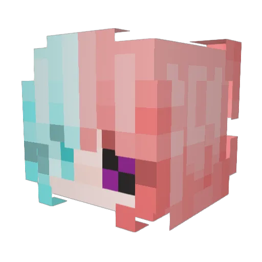 uraniumIYC Minecraft avatar head, 3D render