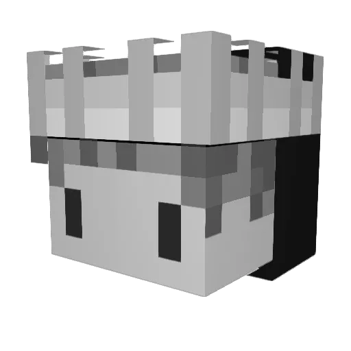 urassthicc Minecraft avatar head, 3D render