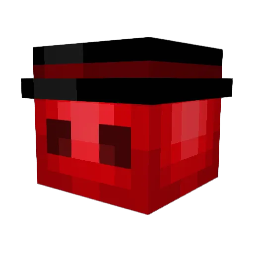 urbadbozo Minecraft avatar head, 3D render