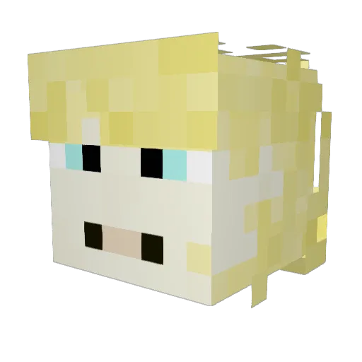 urbandecay7 Minecraft avatar head, 3D render