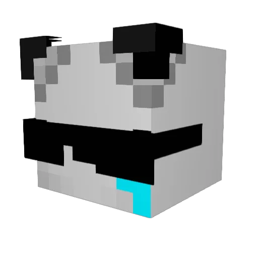 urbanmoon Minecraft avatar head, 3D render