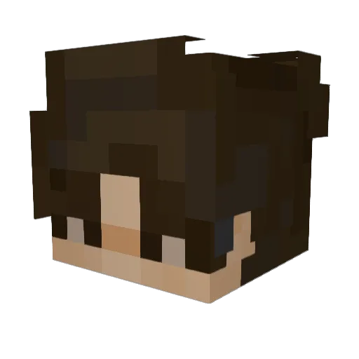 urbbn Minecraft avatar head, 3D render
