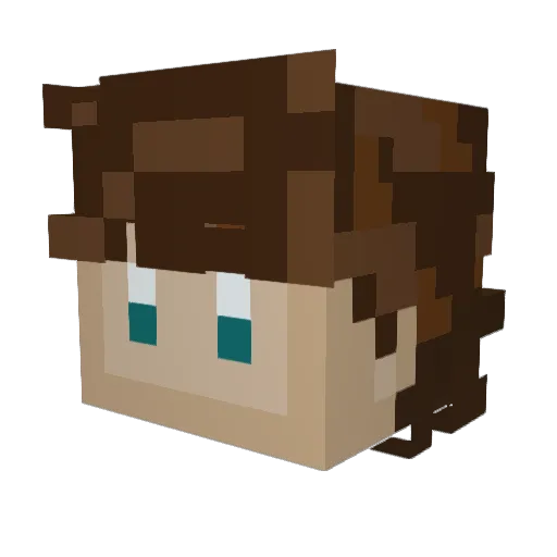 urboyleo Minecraft avatar head, 3D render