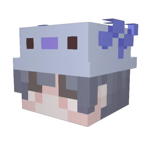 urchin555 Minecraft avatar head, 3D render