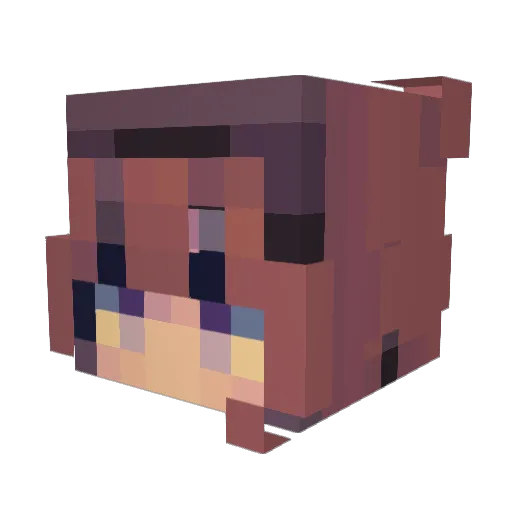 urdadalessa Minecraft avatar head, 3D render