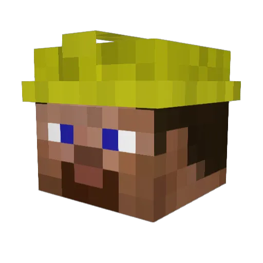 urdealer Minecraft avatar head, 3D render