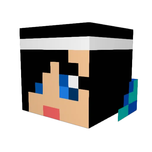 urekath Minecraft avatar head, 3D render