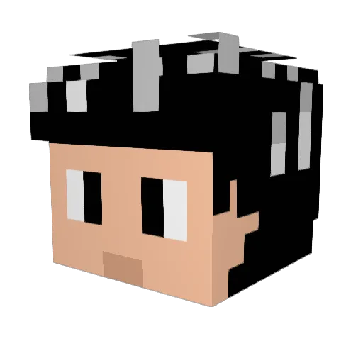 urfav69w Minecraft avatar head, 3D render