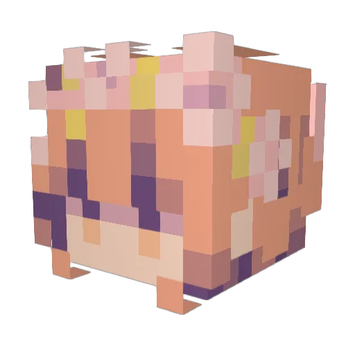 urfaveli_ Minecraft avatar head, 3D render