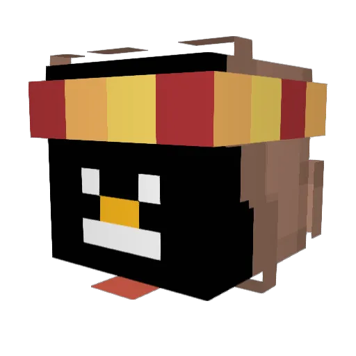 urfreakincaptain Minecraft avatar head, 3D render