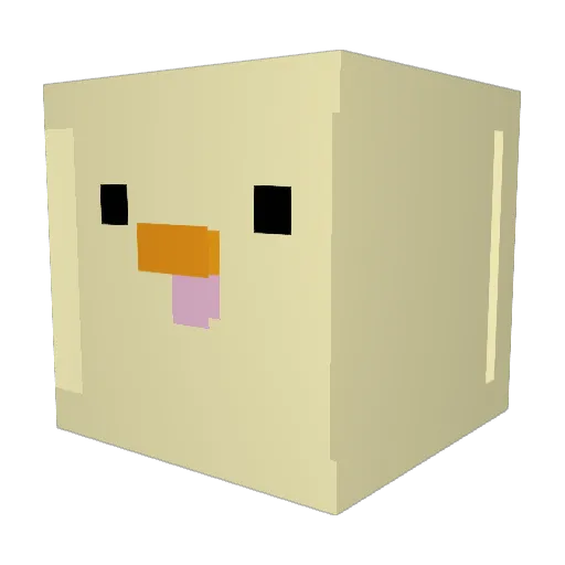 urfrenjen Minecraft avatar head, 3D render