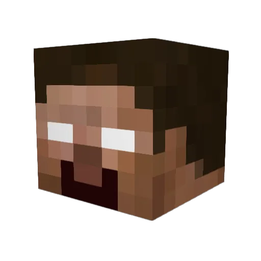 urgodnico Minecraft avatar head, 3D render