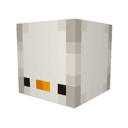 uri014 Minecraft avatar head, 3D render