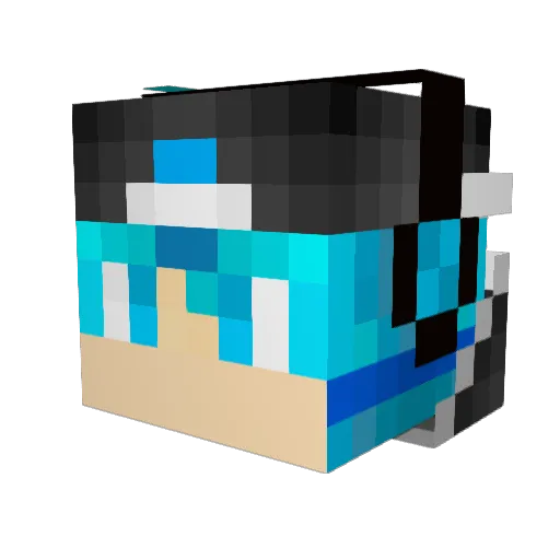 uri0323 Minecraft avatar head, 3D render