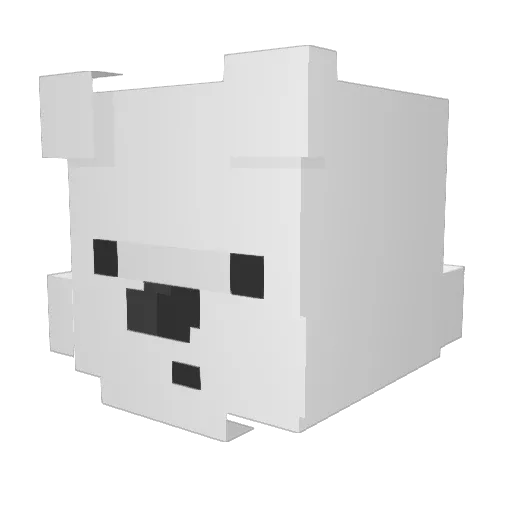 uri_321 Minecraft avatar head, 3D render